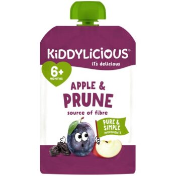 Kiddylicious Apple & Prune Pouch Snack Baby Food 6 months (100g)