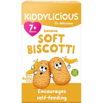 Kiddylicious Banana Soft Biscotti 7+ Months Multipack (6 x 20g)