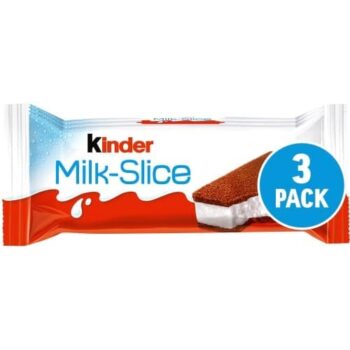 Kinder Milk Slice Chilled Snack Cake Bar Multipack (3 x 28g)