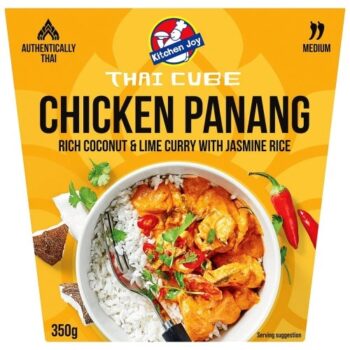 Kitchen Joy Chicken Panang Rich Coconut & Lime Curry with Jasmine Rice (350g)