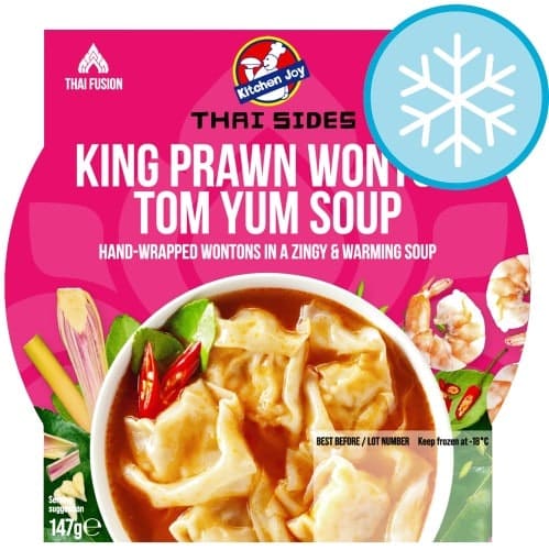 Kitchen Joy Thai Sides King Prawn Wonton Tom Yum Soup (147g)
