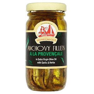 La Monegasque Anchovy Fillets Garlic & Herbs (100g)