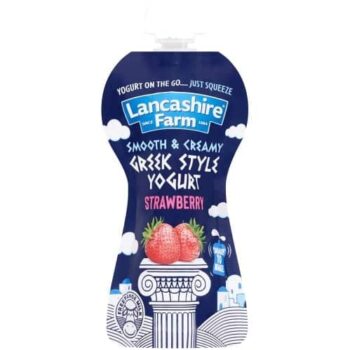 Lancashire Farm Greek Style Strawberry Yogurt Pouch (125g)