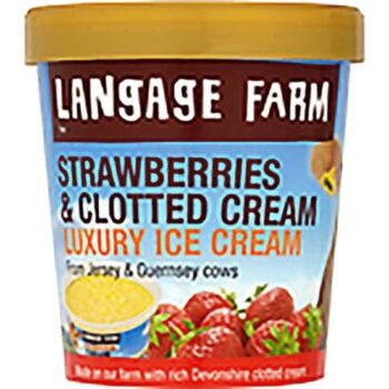 Langage Farm Strawberries & Cream Clotted Cream Luxury Ice Cream