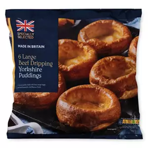 Large Beef Dripping Yorkshire Puddings 6 Pack