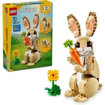 LEGO Creator 3in1 Cute Bunny Toy Animal Figure Set 31162