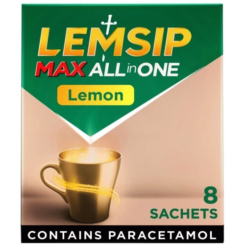 Lemsip Max All in One Lemon Sachets (8)