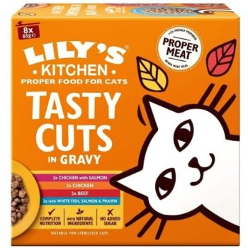 Lily's Kitchen Cat Tasty Cuts in Gravy Mixed Multipack Wet Food for Cats (8 x 85g)
