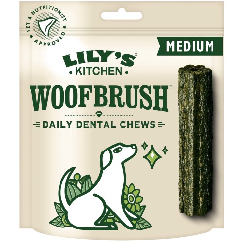 Lily's Kitchen Woofbrush Natural Dental Dog Chew Medium (7 x 196g)