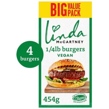 Linda McCartney 4 Quarter Pounder Burgers (454g)