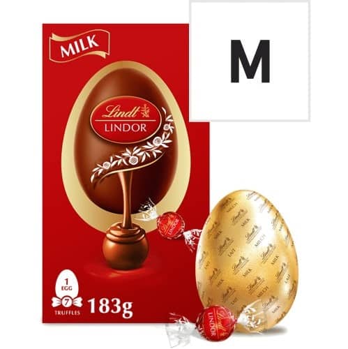 Lindt Lindor Large Milk Chocolate Easter Egg (183g)