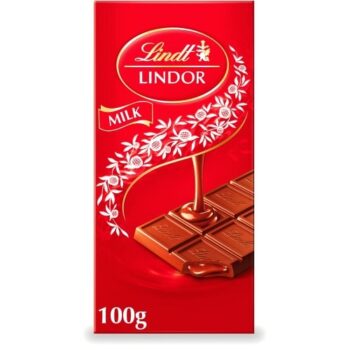 Lindt Lindor Milk Chocolate Bar (100g)