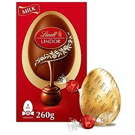 Lindt Milk Chocolate Egg with Lindor Truffles (260g)