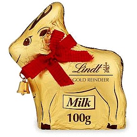 Lindt Milk Chocolate Reindeer (100g)