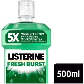Listerine Fresh Burst Antibacterial Mouthwash (500ml)
