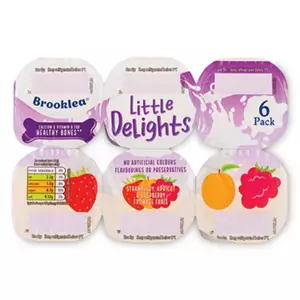 Little Delights Strawberry, Apricot and Raspberry Fromage Frais 6 Pack