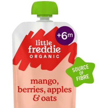 Little Freddie Organic Mango Berries Apples & Oats Baby Food Pouch 6 M (100g)