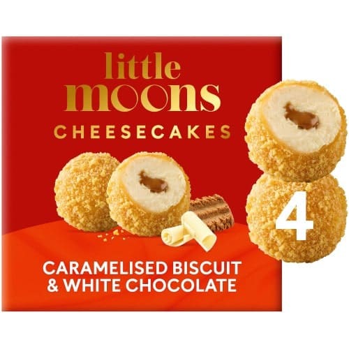Little Moons Caramelised Biscuit & White Chocolate Mochi Cheesecakes (4 x 30g)