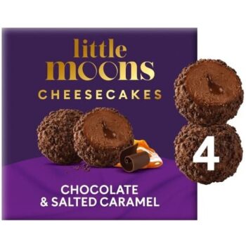 Little Moons Chocolate & Salted Caramel Mochi Cheesecakes (4 x 30g)
