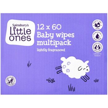 Little Ones Fragranced Bio Baby Wipes 12x60