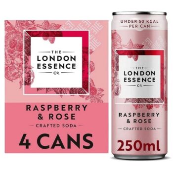 London Essence Co. Raspberry & Rose Soda (4 x 250ml)