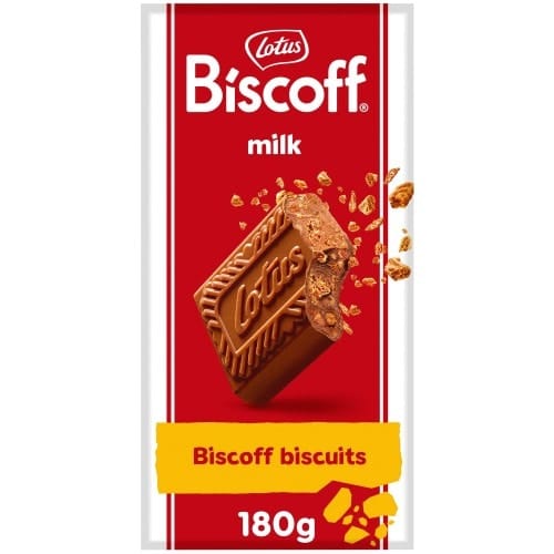 Lotus Biscoff Milk Chocolate with Biscoff Crumbs (180g)