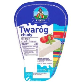 Lowicz Chudy Fat Free Twarog Curd Cheese (250g)