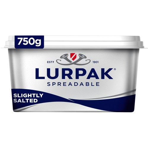 Lurpak Slightly Salted Spreadable Blend of Butter & Rapeseed Oil (750g)