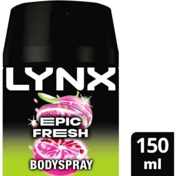 Lynx Epic Fresh Grapefruit & Pineapple Body Spray for Men Deodorant (150ml)