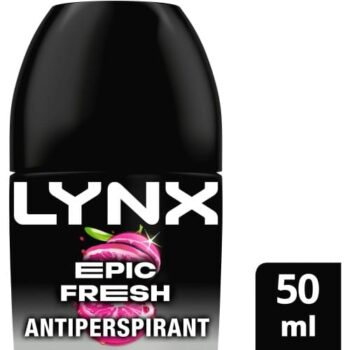 Lynx Epic Fresh Grapefruit & Tropical Pineapple Scent Deodorant Roll On for Men (50ml)