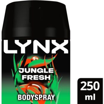 Lynx Men Deodorant Bodyspray Aerosol Jungle Fresh (250ml)