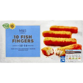 M&S 10 Fish Fingers Frozen (300g)