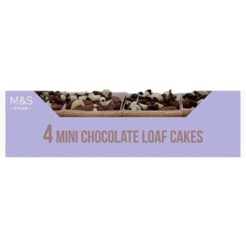 M&S 4 Chocolate Mini Loaf Cakes