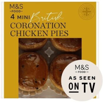 M&S 4 Mini Coronation Chicken Pies (200g)