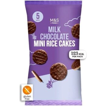 M&S 5 Milk Chocolate Mini Rice Cakes (125g)