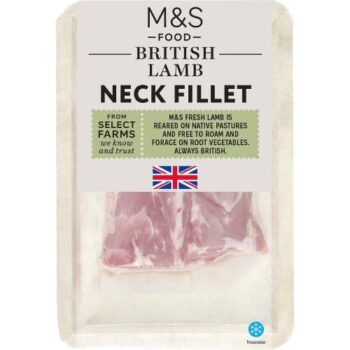 M&S British Lamb Neck Fillet Typically: