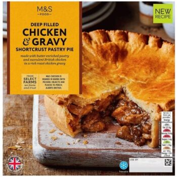 M&S Deep Filled Chicken & Gravy Shortcrust Pastry Pie