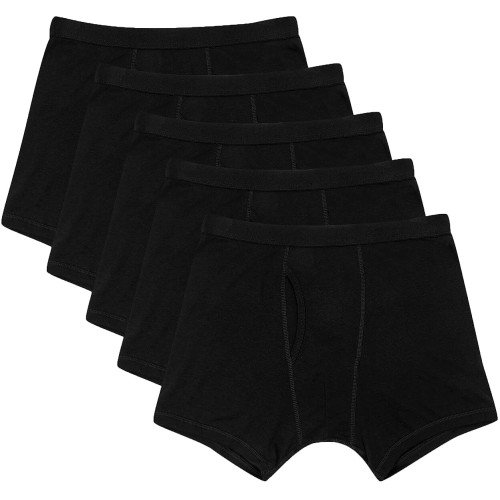M&S Mens Pure Cotton Cool & Fresh Trunks M Black (5)