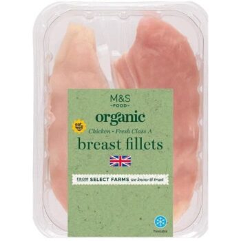 M&S Organic Free Range Chicken Breast Fillets (320g)