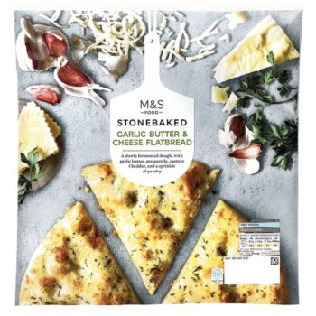 M&S Stonebaked Garlic & Cheese Flatbread Frozen (240g)