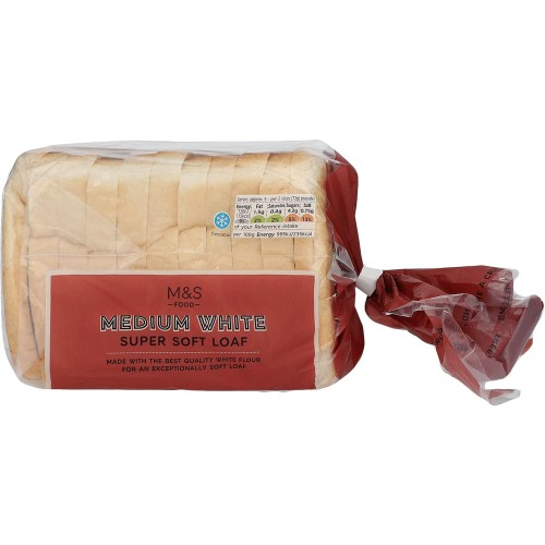 M&S Super Soft White Medium Sliced Bread Loaf