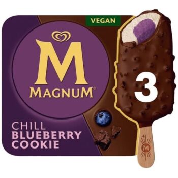 Magnum Blueberry Cookie Ice Cream Sticks (3 x 90ml)