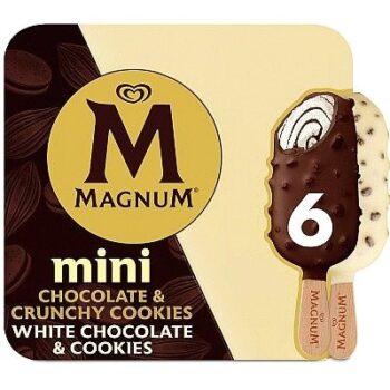 Magnum Mini Cookie Mania Lollies (6 x 55ml)