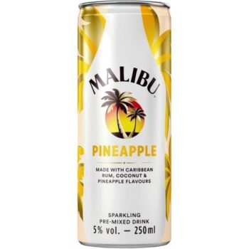 Malibu Coconut Rum & Pineapple Sparkling Pre-Mixed Can (250ml)