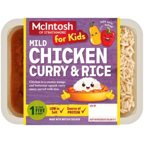 McIntosh Of Strathmore Kids Mild Chicken Curry With Rice