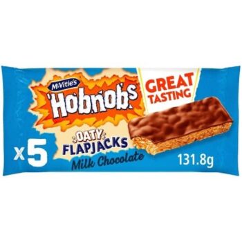 McVitie's Hobnobs 5 Flapjacks with Milk Chocolate (5 x 26.4g)