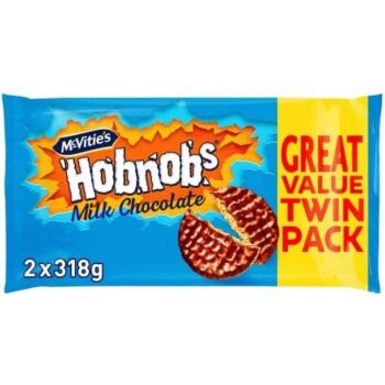 McVitie's Hobnobs Milk Chocolate Twin Pack (2 x 318g)