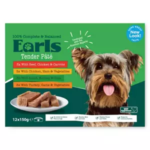 Meaty Selection Tender Pâté Dog Food Trays 12 Pack