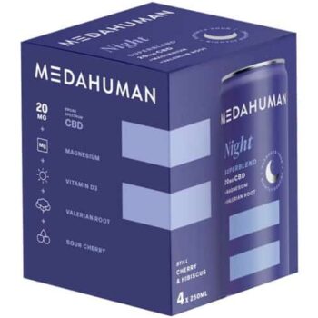 Medahuman Night CBD Drink Cherry & Hibiscus (4 x 250ml)