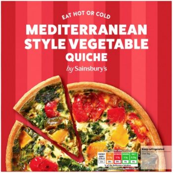 Mediterranean Style Vegetable Quiche (400g)